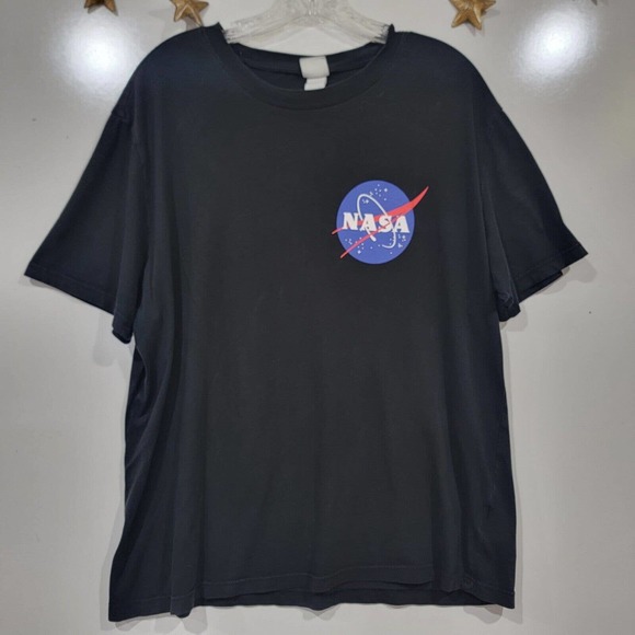 H&M L.O.G.G. Nasa Doublesided 100% Cotton Tshirt Size Large - Picture 1 of 9
